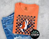 Checkered Faux Glitter IL Kingfishers #2 PNG Digital Design