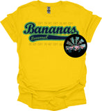 Faux Glitter Savannah Bananas Baseball Font PNG Digital Design