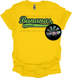 Faux Glitter Savannah Bananas Baseball Font PNG Digital Design