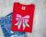 Ice Cream Drip Baseball Bow T-Shirt and Sweatshirt