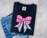 Ice Cream Drip Baseball Bow T-Shirt and Sweatshirt