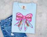 Ice Cream Drip Baseball Bow T-Shirt and Sweatshirt