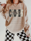 Cross and Leopard Chosen T-Shirt and Sweatshirt