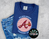 Leopard Circle ATL Braves PNG Digital Design -- You get FIVE Designs