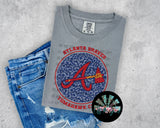 Leopard Circle ATL Braves PNG Digital Design -- You get FIVE Designs