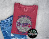 Leopard Circle ATL Braves PNG Digital Design -- You get FIVE Designs