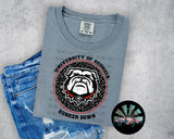 Leopard Circle GA Bulldogs PNG Digital Design -- You get SIX Designs