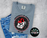 Leopard Circle GA Bulldogs PNG Digital Design -- You get SIX Designs