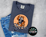 Leopard Retro Script Tigers PNG Digital Design (YOU GET 2 DESIGNS)