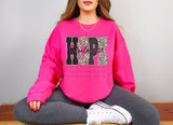 Cross and Leopard Hope T-Shirt and Sweatshirt