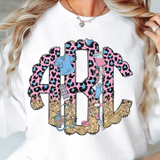 Leopard Nurse Monogram Short Sleeve T-Shirt