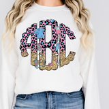 Leopard Nurse Monogram Short Sleeve T-Shirt