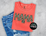 Mama Green Camo with Bass PNG Digital Design