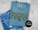 Mama Green Camo with Bass PNG Digital Design