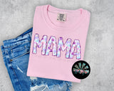 Mama Purple Bow Floral PNG Digital Design