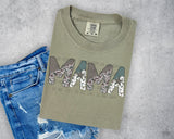 Mama Retro Camo and Flying Ducks PNG Digital Design