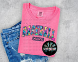 Multi Camo Baseball Mama PNG Digital Design --YOU GET TWO STYLES