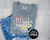 Retro ATL Braves PNG Digital Design -- You get TWO Designs