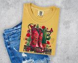 She's My Pretty Little Poison Reed Boots and Cactus T-Shirt and Sweatshirt