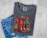 She's My Pretty Little Poison Reed Boots and Cactus T-Shirt and Sweatshirt