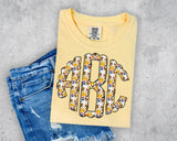 Softball Essentials Scalloped Monogram Short Sleeve T-Shirt