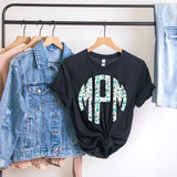 Turquoise Cowgirl Yee Haw Monogram Short Sleeve T-Shirt