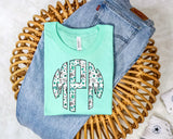 Turquoise Cowgirl Yee Haw Monogram Short Sleeve T-Shirt