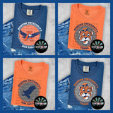 Leopard Circle AU Tigers PNG Digital Design -- You get FOUR Designs