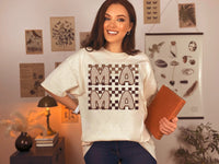 Brown Mama Checkered T-Shirt