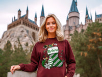 HP Christmas Slytherin Stocking T-Shirt and Sweatshirt