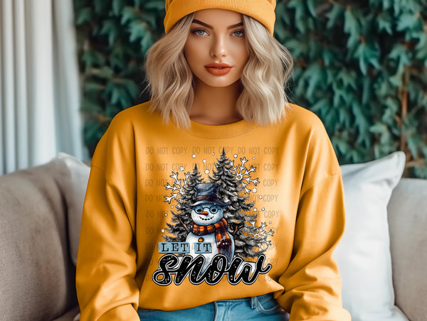 Let it Snow Gryffindor Snowman T-Shirt and Sweatshirt