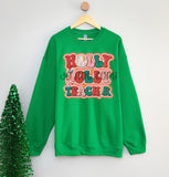 Holly Jolly Teacher T-Shirt and Sweatshirt