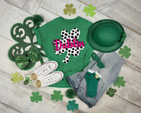 Polka Dot Cloverleaf with Pink Dublin T-Shirt