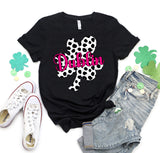 Polka Dot Cloverleaf with Pink Dublin T-Shirt