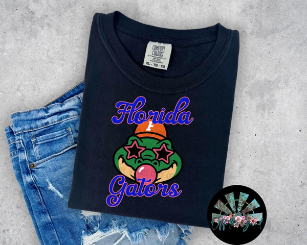 Bubble Gum Florida Gators Script Letters T-Shirt and Sweatshirt