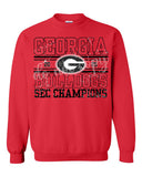 Stacked GA S E C Champs T-Shirt and Sweatshirt