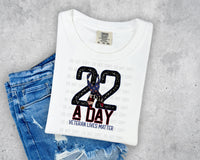 22 A Day Veterans Lives Matter T-Shirt