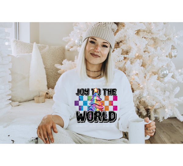 Neon Joy to the World T-Shirt and Sweatshirt