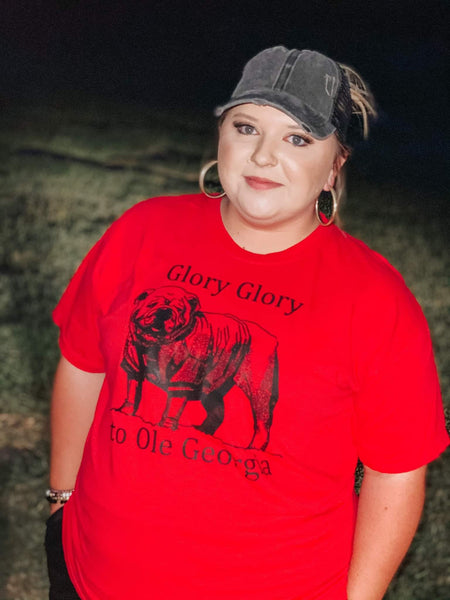 Glory Glory to Ole GA Short Sleeve T-Shirt