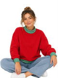Mock Neck Sweatshirt <Holiday Colors> **PRE-ORDER**