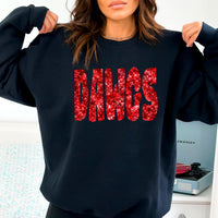 Faux Sequin Dawgs T-Shirt and Sweatshirt