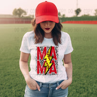 Softball Mama Lightening Bolt T-Shirt 3856