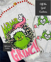 Custom Pink Mama Green Man T-Shirt and Sweatshirt