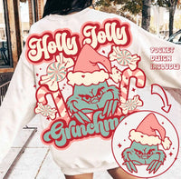 Retro Holly Jolly Grinchmas T-Shirt and Sweatshirt