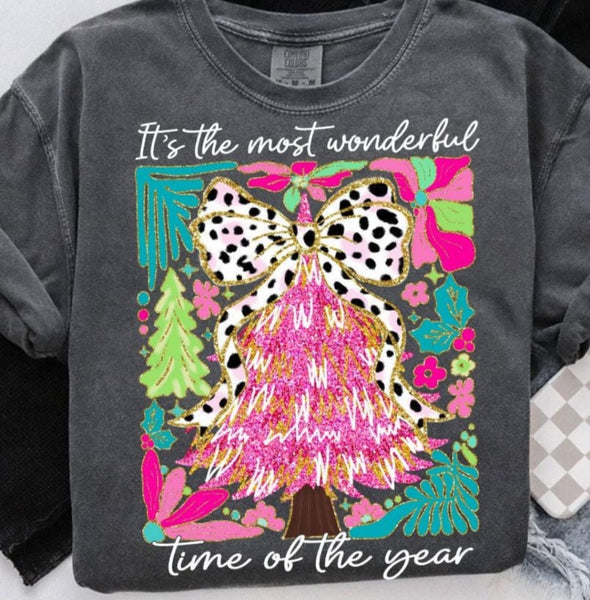 It's the Most Wonderful Time of the Year Christmas Tree T-Shirt and Sweatshirt