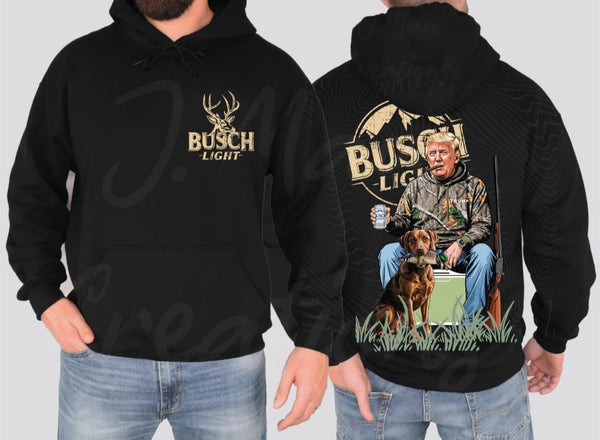 Busch Light Trump and Hunting Dog T-Shirt and Sweatshirt