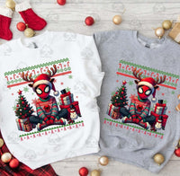 Christmas Spiderman Ugly Sweater T-Shirt and Sweatshirt