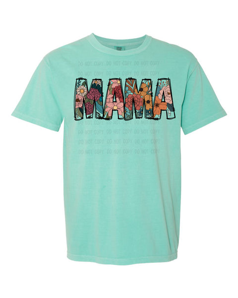 Floral Mama Comfort Color T-Shirt