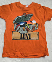 KIDS Boy Tacklebox Name Patch T-Shirt
