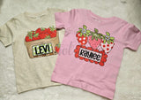KIDS Strawberry Girl Personalized T-Shirt